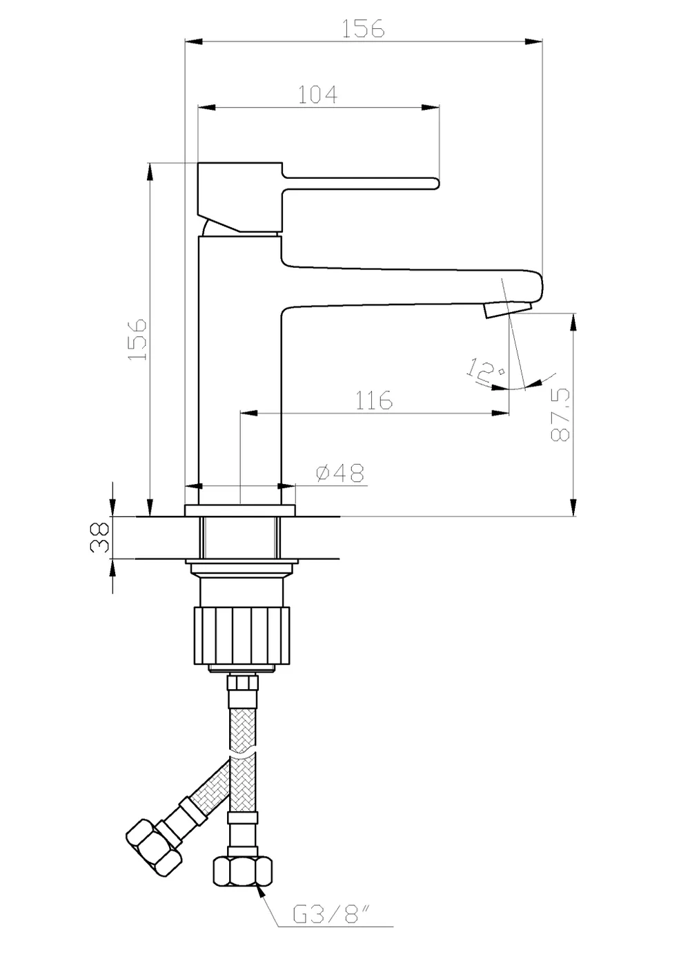 BATERIA UMYWALKOWA GLAMOUR INVENA TREND ZŁOTA - obrazek 2